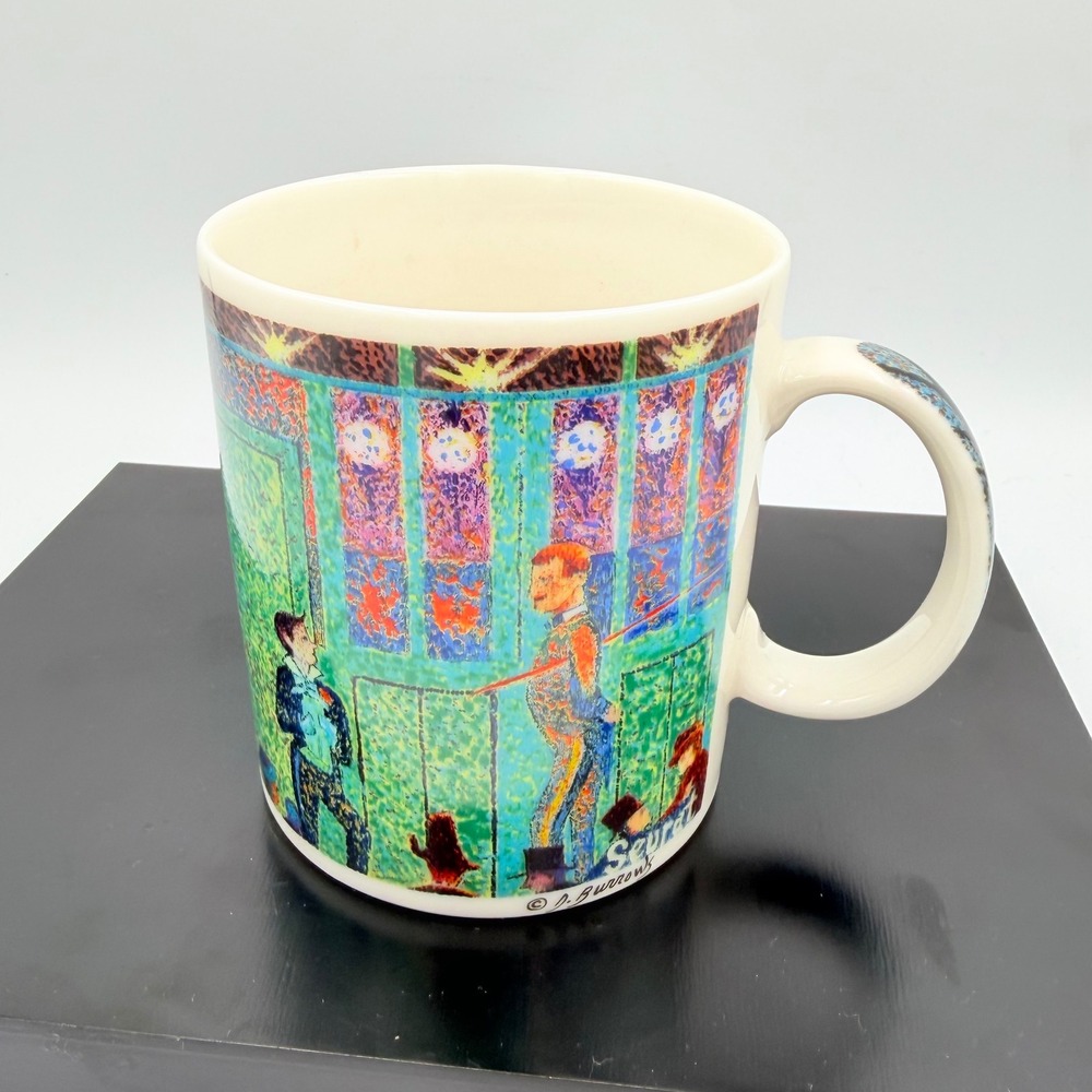 Vintage Starbucks Seurat Circus Sideshow Chaleur D Burrows Art Mug